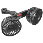 5V 2A Car Rear Seat Back USB Interface Powerful Double-headed Fan