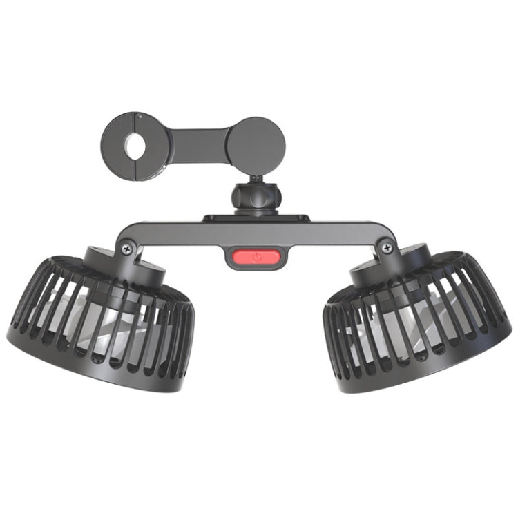 5V 2A Car Rear Seat Back USB Interface Powerful Double-headed Fan