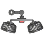 5V 2A Car Rear Seat Back USB Interface Powerful Double-headed Fan