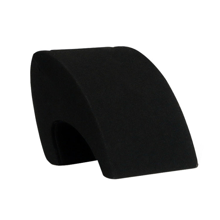 Black Microfiber Necklace Ring Jewelry Display Live Jewelry Prop Rack — 7x7x7cm Arched Necklace Display Stand