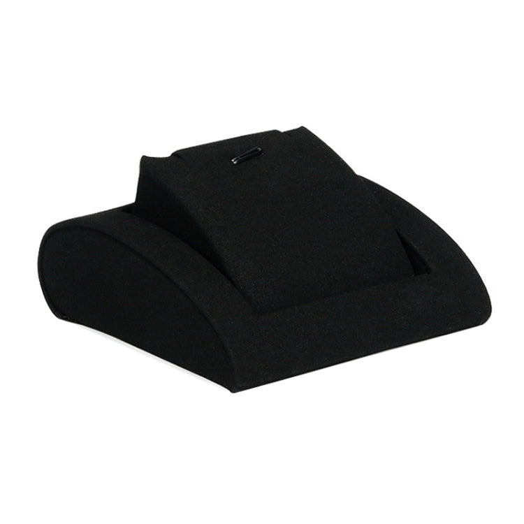 Black Microfiber Necklace Ring Jewelry Display Live Jewelry Prop Rack — 10x9.5x5.5cm Activity Necklace Seat