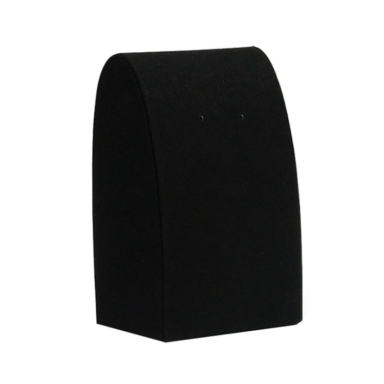 Black Microfiber Necklace Ring Jewelry Display Live Jewelry Prop Rack — 7x4x11cm Earring Seat
