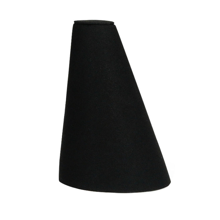 Black Microfiber Necklace Ring Jewelry Display Live Jewelry Prop Rack — 8x8x11.5cm Cone Bracelet Display Stand