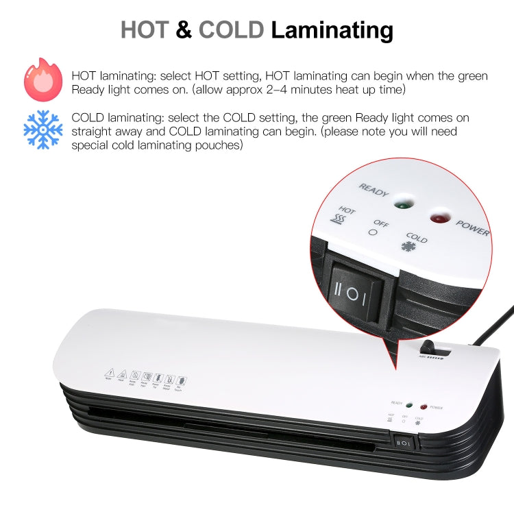 Osmile SL299 A4 Laminator Cold Hot Lamination Photo File Laminating Machine