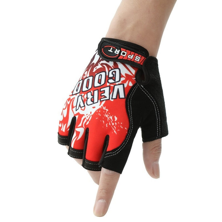 1pair Outdoor Sports Light and Breathable Summer Non-slip Fitness Half-finger Gloves