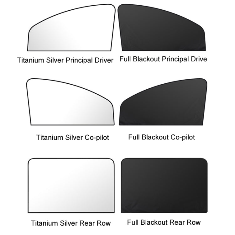 Heat-insulating Opaque Vinyl Coated Magnetic Car Curtains