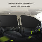 Heat-insulating Opaque Vinyl Coated Magnetic Car Curtains