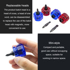 Portable Short Handle Phillips And Straight 2 In 1 Screwdriver With Magnetism — view 6