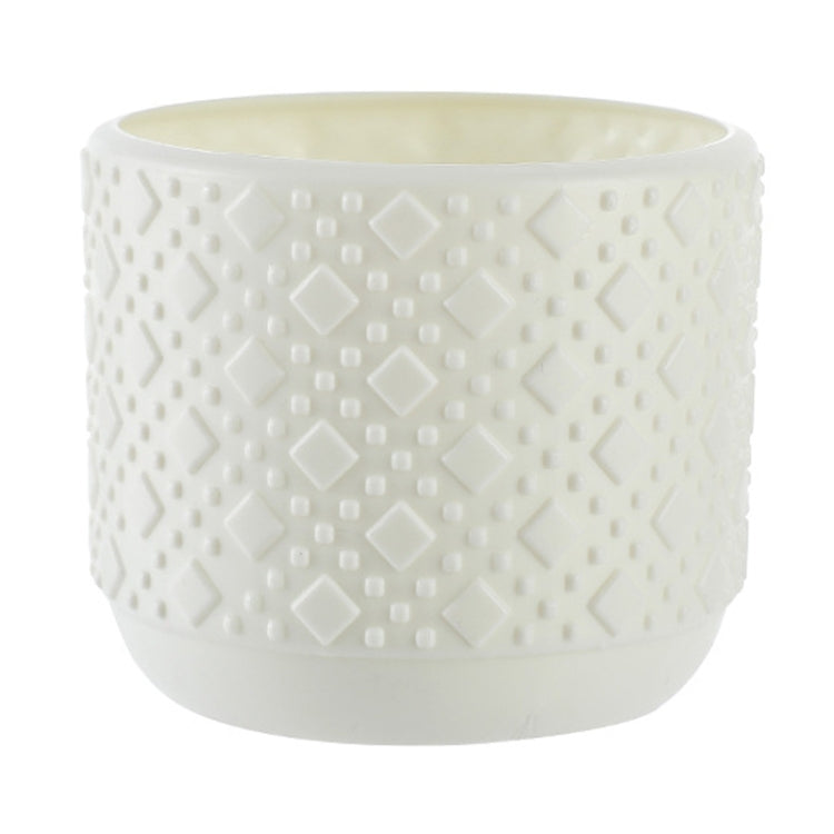 Simple PE Vase Wet And Dry Flower Arrangement Container Imitation Glaze Decorative Wrestling Resistant Flower Pot
