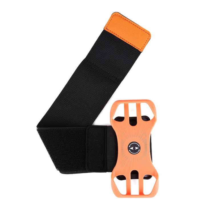 Four Claws Wide Removable Swivel Arm Wrist Strap Cell Phone Bag Sports Arm Bag For 4.5-7 inch Phone — Black