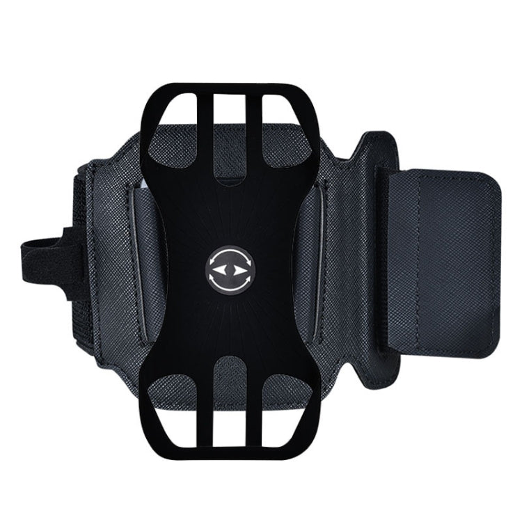 For 4.5-7 inch Phone Sports Removable Bag — Black