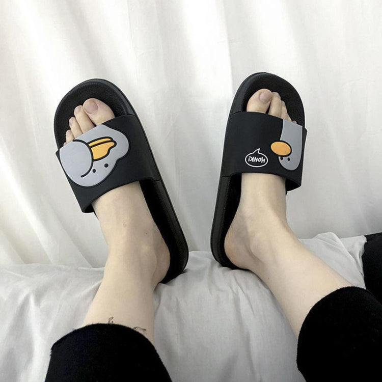 Cartoon Duck Pattern Casual Soft Wear-resistant Couple Slippers — 42-43