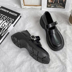 Women Leather Shoes Round Toe Mary Janes Shoes Girls Student School Shoes — view 15