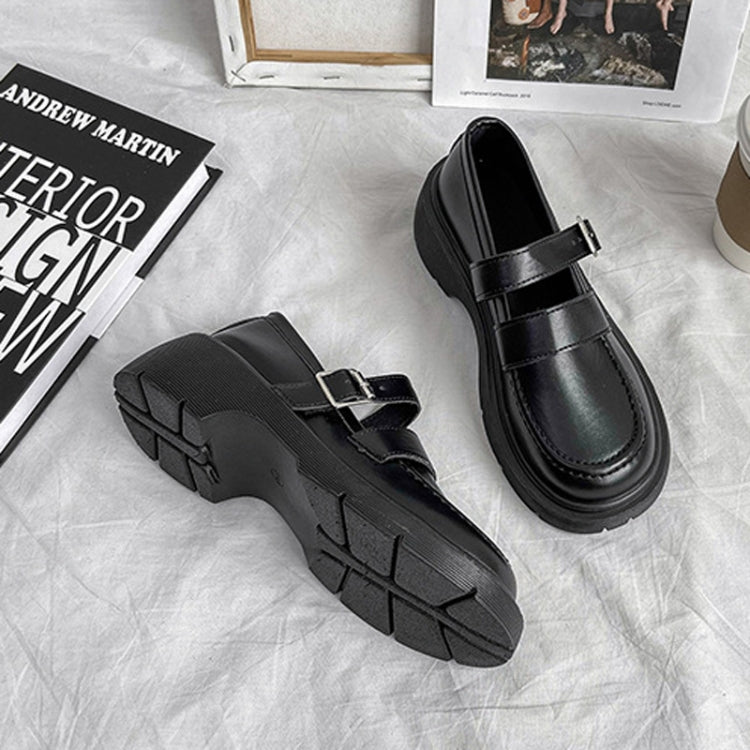 Women Leather Shoes Round Toe Mary Janes Shoes Girls Student School Shoes — view 15