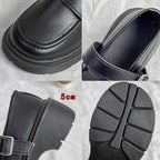 Women Leather Shoes Round Toe Mary Janes Shoes Girls Student School Shoes — view 16