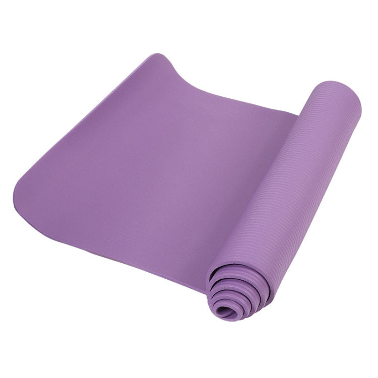 187 x 62.5 x 0.8cm NBR Yoga Mat Widened and Thickened Non-slip Dance Fitness Mat — Blue