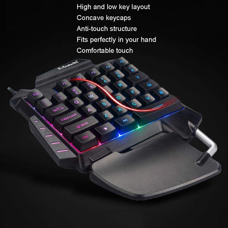 Single Small Keyboard Mobile Games Luminous Robotic Machine Sensory Game Keyboard, K-Snake G92
