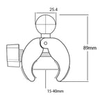 Camera Phone Holder Ball Head Base Live Riding Shooting Handlebar Rotating Clamp