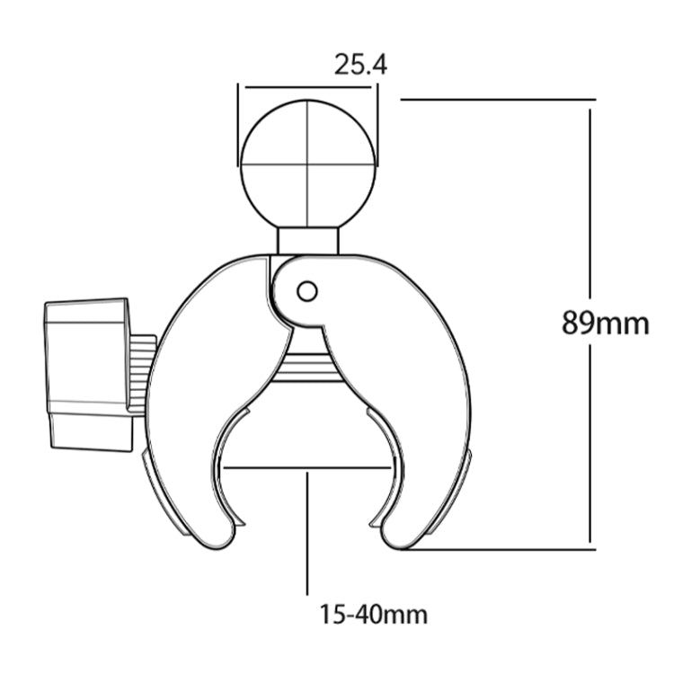 Camera Phone Holder Ball Head Base Live Riding Shooting Handlebar Rotating Clamp