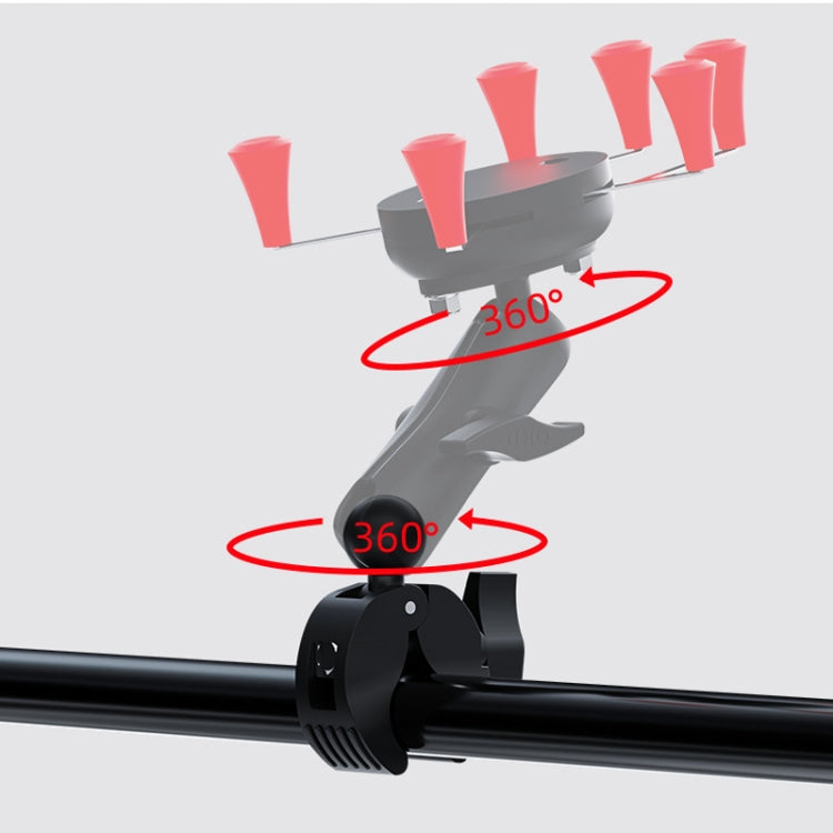Camera Phone Holder Ball Head Base Live Riding Shooting Handlebar Rotating Clamp