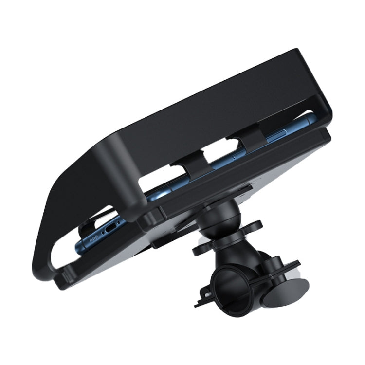 Rotatable Bicycle and Motorcycle Anti-shake Fixed Mobile Phone Holder with Sun Visor