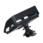 Rotatable Bicycle and Motorcycle Anti-shake Fixed Mobile Phone Holder with Sun Visor