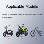Rotatable Bicycle and Motorcycle Anti-shake Fixed Mobile Phone Holder with Sun Visor