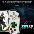 D7 BT5.0 Retractable Gamepad With Light For PC / Android / IPhone /Win7 10 11/Mac OS/Switch