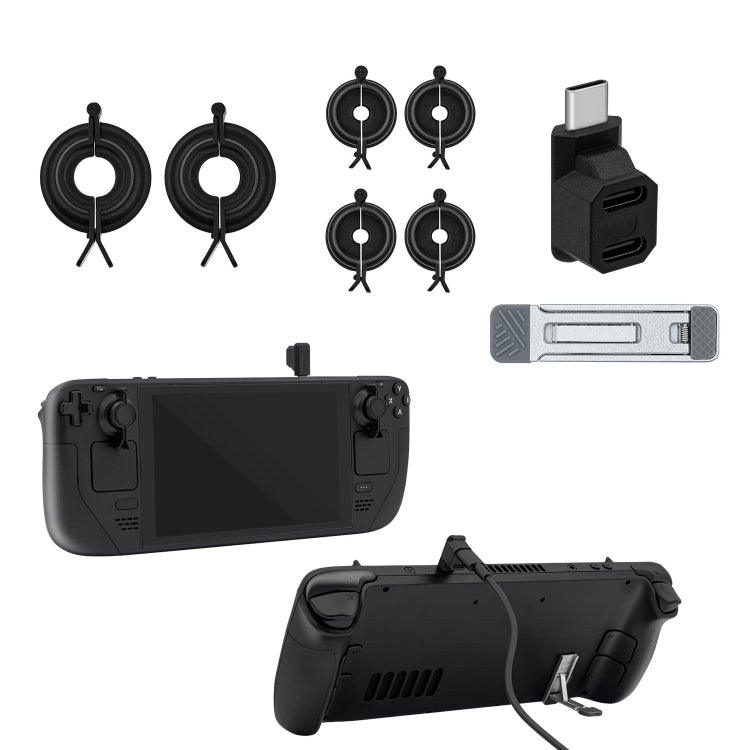 JYS JYS-SD015 8pcs/set Raptor Protective Kit With Bracket For Switch / Switch OLED / Switch Lite / Steam Deck