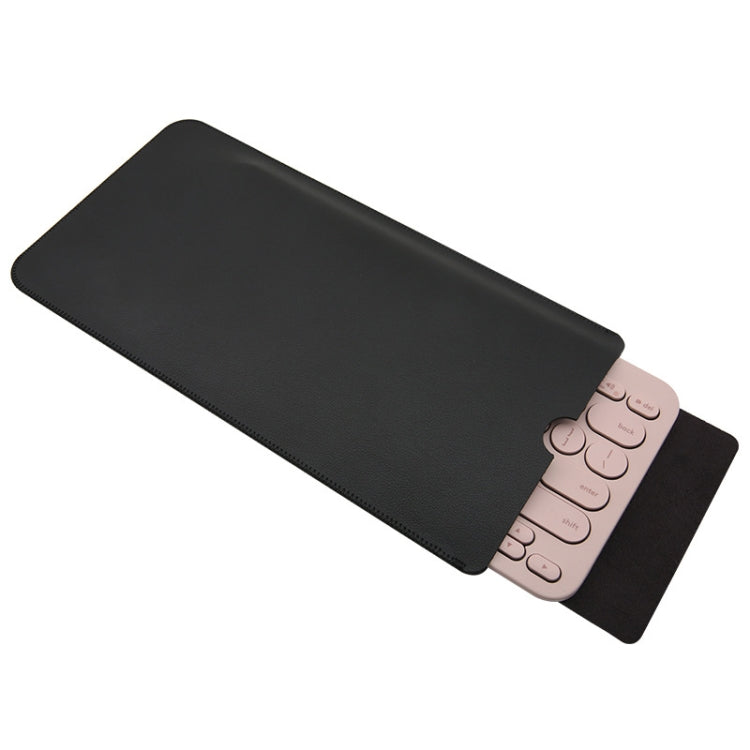 For Logitech K380 Leather Keyboard Thin and Lightweight Portable Liner Bag Waterproof Protective Cover — Pink