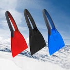Mini Car Snow Shovel Multifunctional Silicone Anti-Slip Handle De-Icing Tool