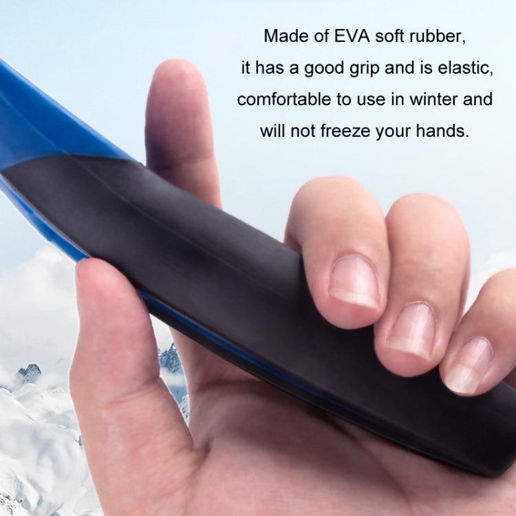 Mini Car Snow Shovel Multifunctional Silicone Anti-Slip Handle De-Icing Tool