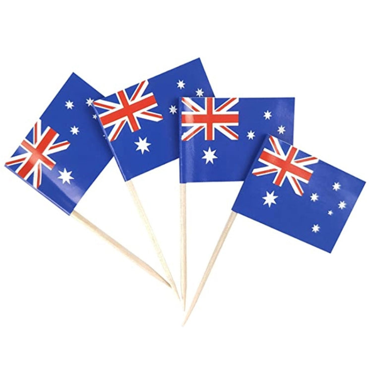100pcs/pack 65mm National Flag Toothpick Cupcake Toppers Cocktail Sticks — Canadian