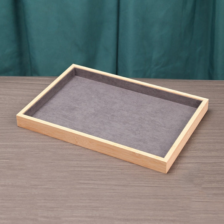 Bamboo Wood Jewelry Display Pallet Jewelry Storage Display Tray — Empty Tray Original Color