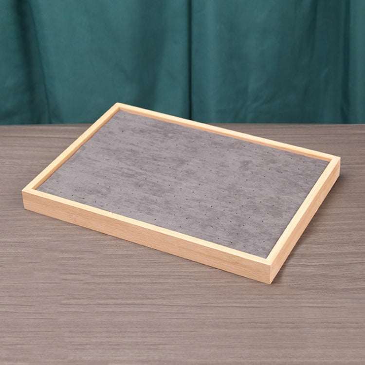 Bamboo Wood Jewelry Display Pallet Jewelry Storage Display Tray — Hundred Position Ring Tray