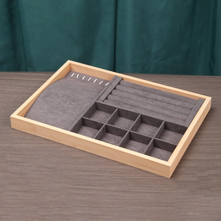 Bamboo Wood Jewelry Display Pallet Jewelry Storage Display Tray — Dual-use Tray