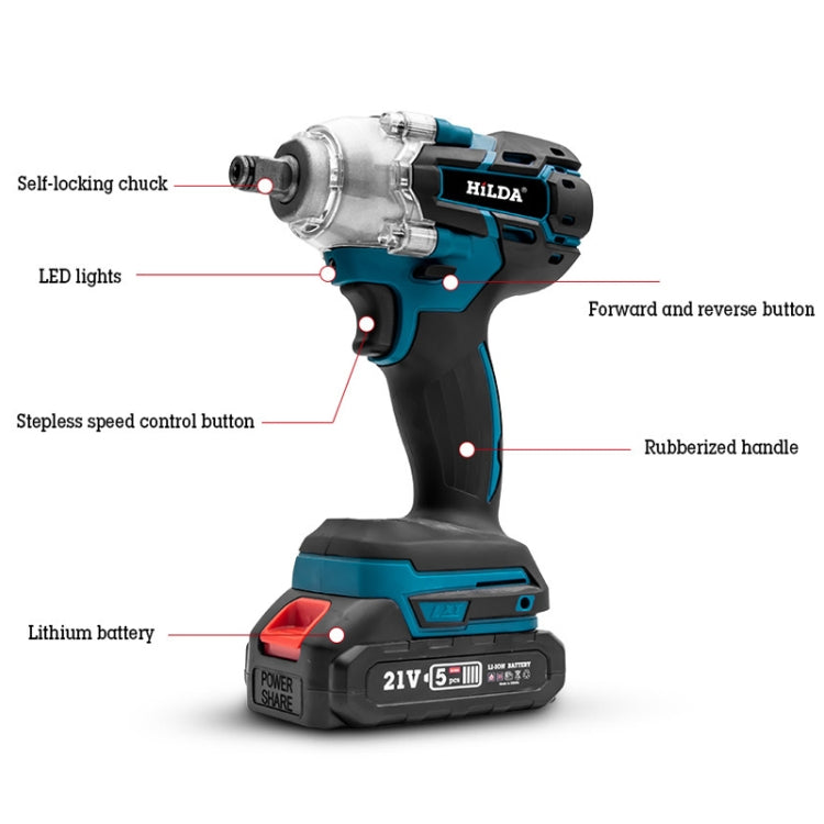 HILDA Motorized Wrenches Lithium Repair Parts With 22mm Socket, EU Plug — view 10