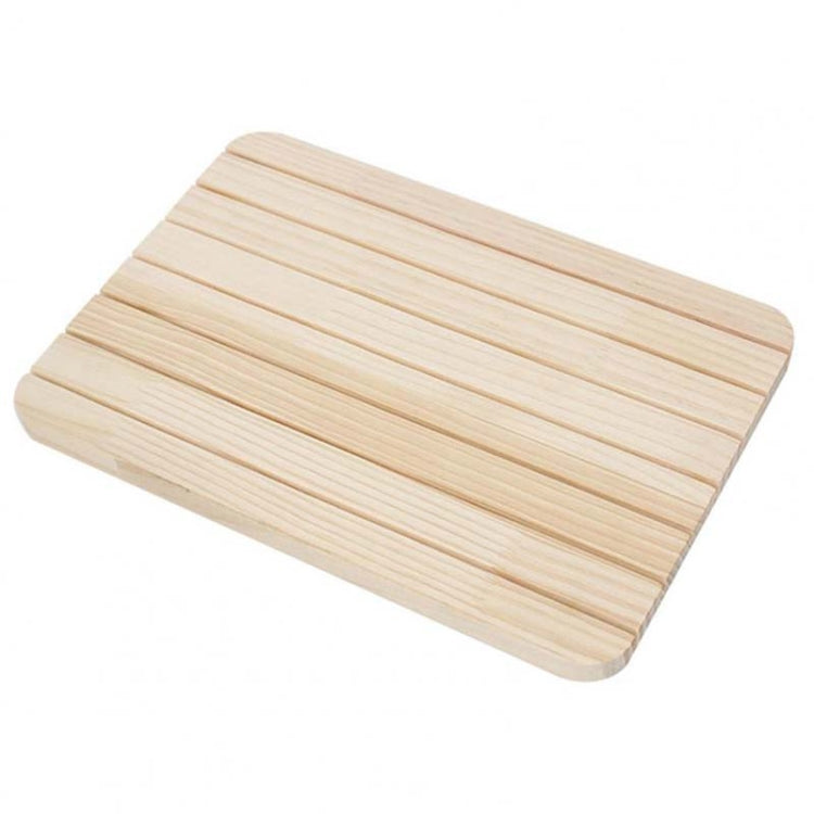 Wooden Slant Slot Jewelry Display Tray Necklace Earrings Ring Storage Organizer Board Putting Prop — 6 Slot