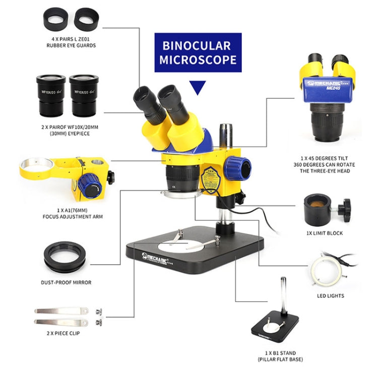 Trinocular Stereo Microscope Industrial Grade Can Connect To HD Display