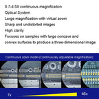 Trinocular Stereo Microscope Industrial Grade Can Connect To HD Display