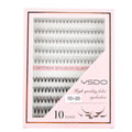 10rows /Box 10D+20D Naturally Thick Grafted Eyelashes 0.07 Single Cluster Implanted False Eyelashes