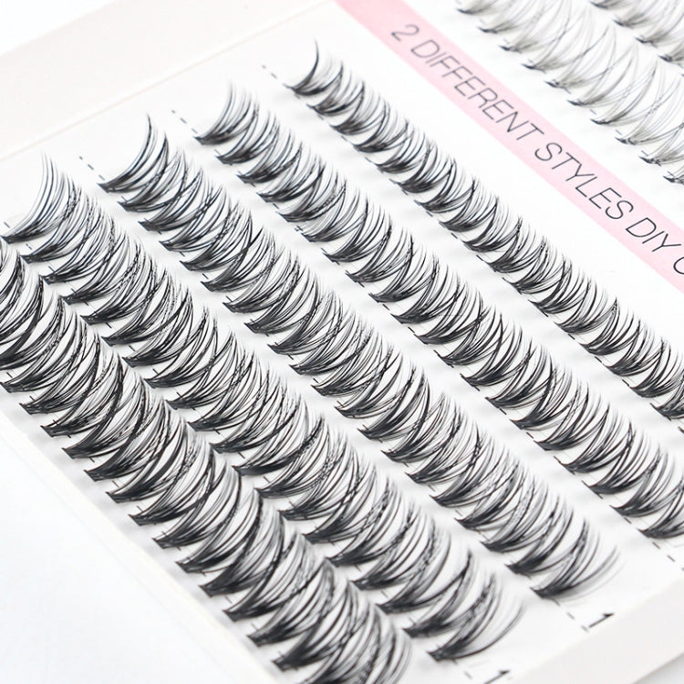 10rows /Box 10D+20D Naturally Thick Grafted Eyelashes 0.07 Single Cluster Implanted False Eyelashes — view 6