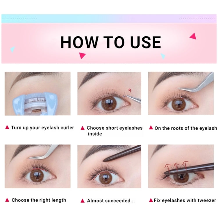 10rows /Box 10D+20D Naturally Thick Grafted Eyelashes 0.07 Single Cluster Implanted False Eyelashes — view 8