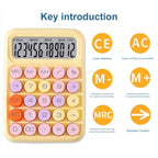 12-Bit Dopamine Flex Keyboard Calculator Candy Color Office Student Calculator