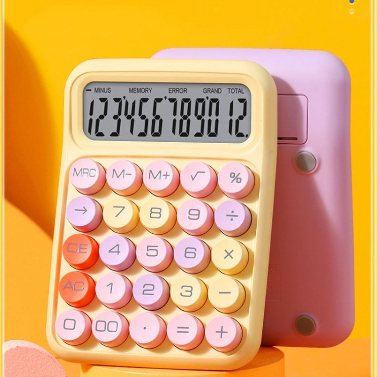 12-Bit Dopamine Flex Keyboard Calculator Candy Color Office Student Calculator