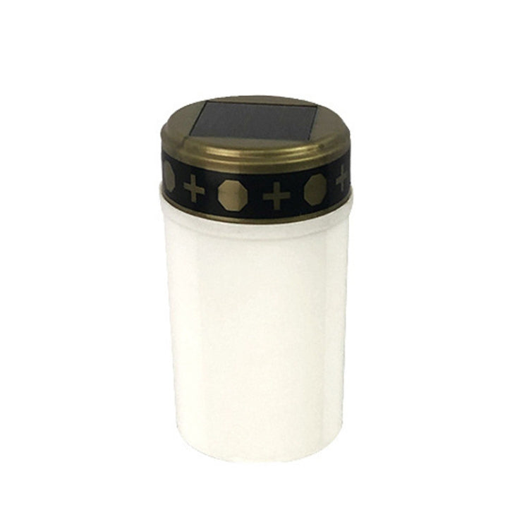 Solar Induction Graves Light Outdoor Waterproof LED Candle Light — With Ground Nails Red