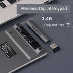 KN-980 28 Keys Portable Wireless Digital Quiet Keypad Computer External Digital Password Keypad — view 6