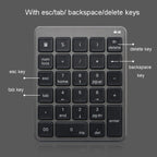 KN-980 28 Keys Portable Wireless Digital Quiet Keypad Computer External Digital Password Keypad — view 7