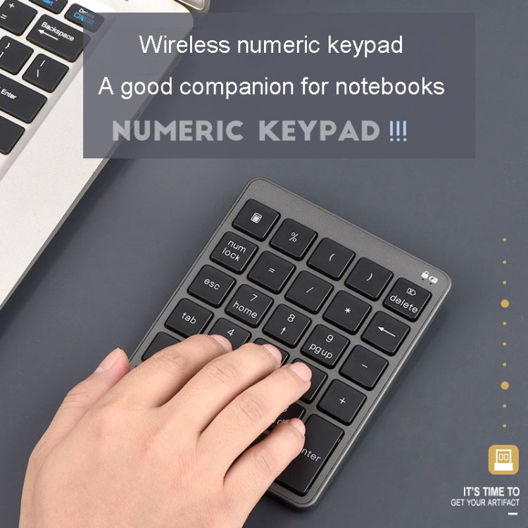 KN-980 28 Keys Portable Wireless Digital Quiet Keypad Computer External Digital Password Keypad — view 10