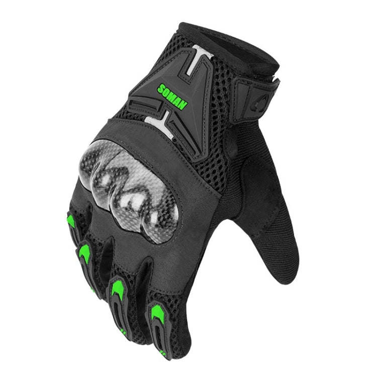 SOMAN Motorcycle Riding Anti-fall Breathable Anti-slip Carbon Fiber Gloves